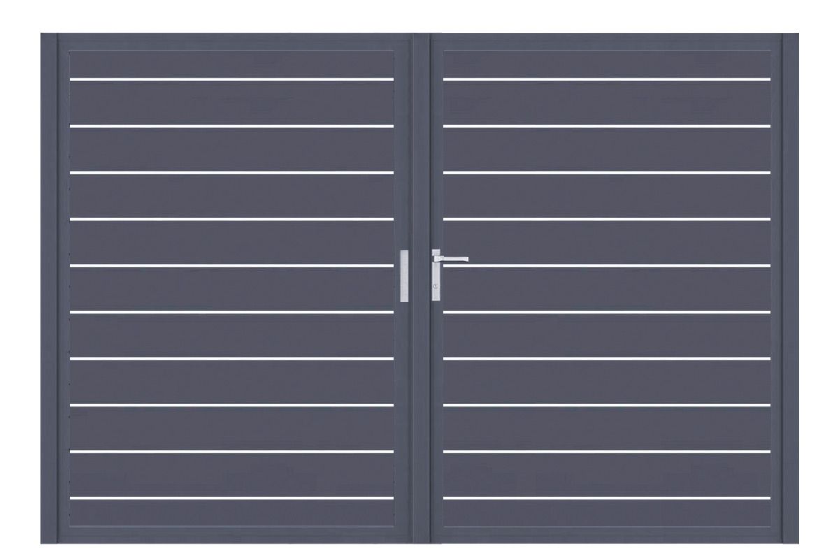 dz VIDUAL Swing Doppeltor Line 150 x 20 mm Rechteckprofil  Distanz 10 mm symmetrisch