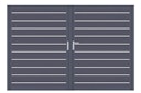 Vorschaubild dz VIDUAL Swing Doppeltor Line 150 x 20 mm Rechteckprofil  Distanz 10 mm symmetrisch