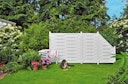 Vorschaubild T&J LIGHTLINE Kunststoff Lamellenzaun 180x180 cm, weiß
