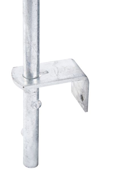 Alberts® Bodenschieber feuerverzinkt Gesamthöhe 400 mm Abstand Bolzen - Tor 40 mm 