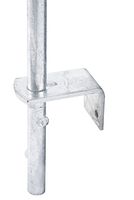 Alberts® Bodenschieber feuerverzinkt Gesamthöhe 400 mm Abstand Bolzen - Tor 40 mm 