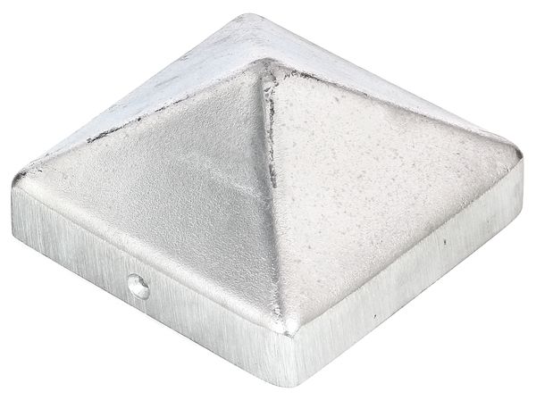 Alberts® Pfostenkappe für Holzpfosten hoch Aluguss blank LxB 90x90 mm 