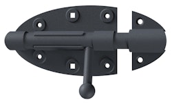 Alberts® Bolzenriegel Ovado verz.,graphitgrau beschichtet Platte 112 x 72 mm 