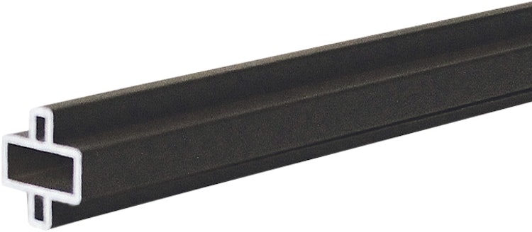 Gotland-Serie WPC-Steckzaunsystem Design-Zwischenleiste,  20 x 10 x 1795 mm