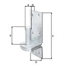 Vorschaubild Alberts® Kloben ⌀20 mm auf Platte 167x60 mm