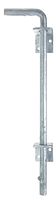 Alberts® Bodenschieber feuerverzinkt Gesamthöhe 400 mm Abstand Bolzen - Tor 30 mm 