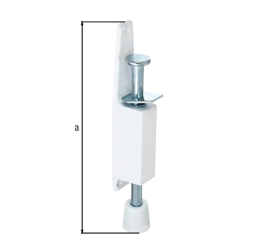 Alberts® Türfeststeller für Zimmertüren weiß lackiert Höhe 180 mm Karte à 1 St. 