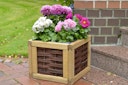 Vorschaubild T&J ALICIA Blumenkasten Weide B 40 x T 40 x H 32 cm -Auslaufartikel