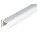 Vorschaubild Alberts® Griffprofil, Form abgerundet, Alu silber elox., LxBxS 1000 x 25 x 19 mm 475253
