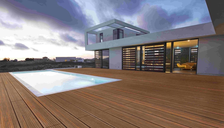 aMbooo Terrassendielen Bambus Prestige SET Coffee