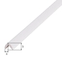 Vorschaubild Alberts® Eckschutzprofil, PVC geschäumt, weiß, LxBxH 2600x19x19 mm 434069