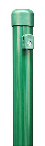 Alberts® Zaunpf.,sendzimirver.grün Kst.b.,L1750mm,Pfostenst.⌀34mm,Geflechth.1250mm 615253