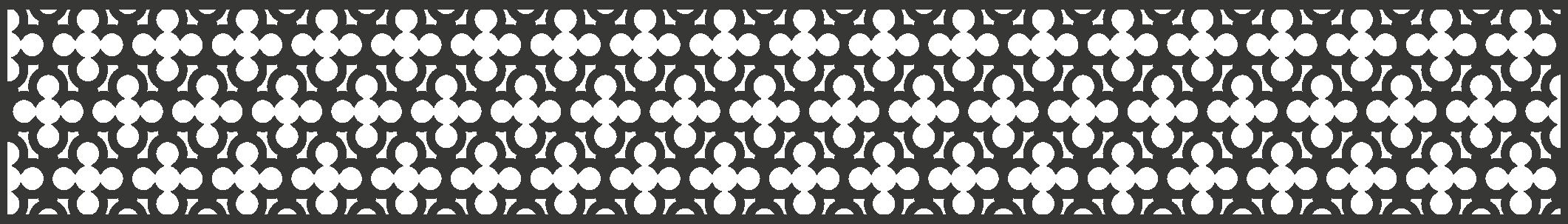 GroJa Designeinsatz Oriental - Aluminium Anthrazit 180x30 cm