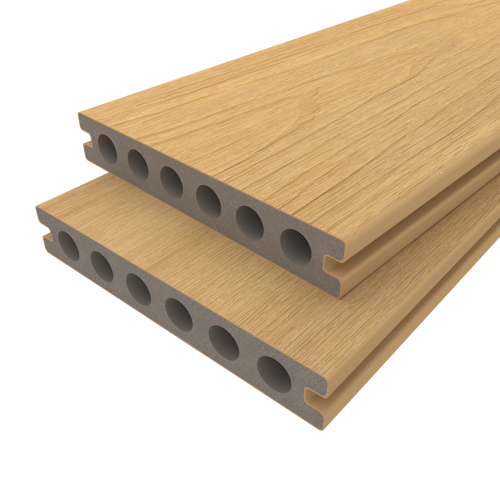 NewTechWood Deluxe WPC-Terrassendiele Hohlkammer Red Cedar  23 x 138 mm