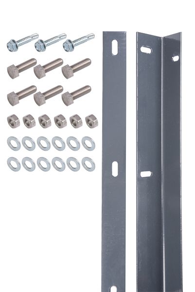 Alberts® Befestigungsleiste f.Doppelstab-Gittermatten,anthrazit,Länge:1800 mm,m.Schrauben 623265