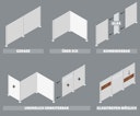Vorschaubild BM Zaunserie Typ 249 Rhombus Alu Grundelement, 120 x 180 cm mit Cortenstahl Streifen