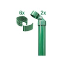 Vorschaubild Alberts® Zauneck-Set f. Schweißgitter, grün kstb.,zE,f.Höhe 810 mm 602208