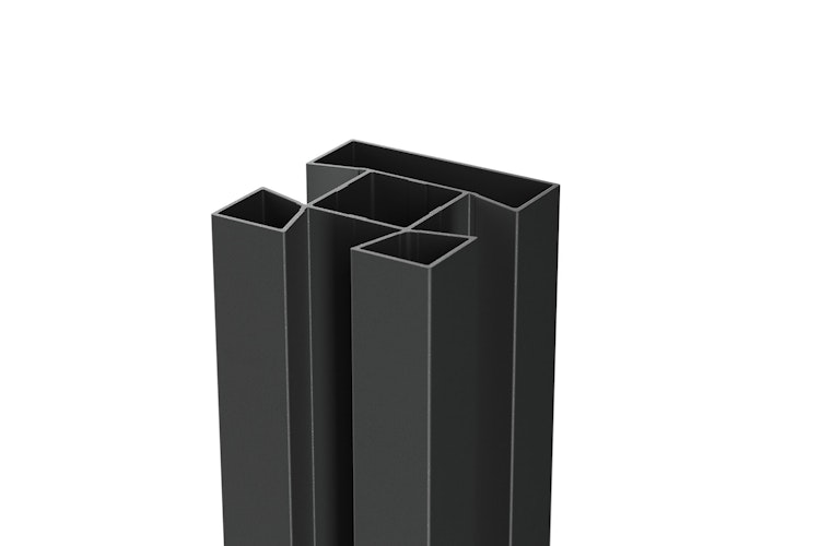 dz VIDUAL Steckzaun-Anfangs-/Endpfosten 72 x 72 mm mit Zubehör