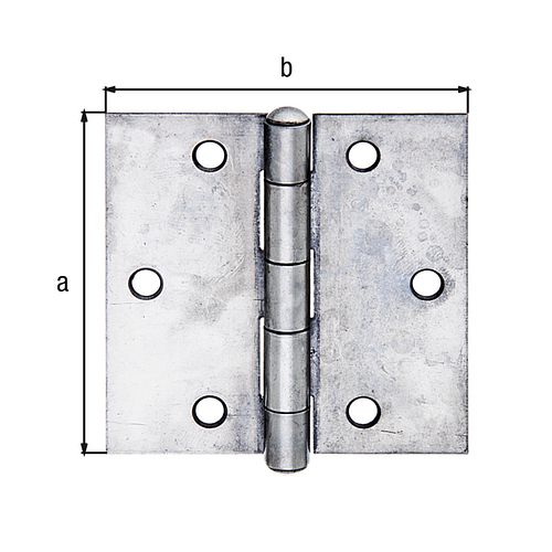 Alberts® Scharnier Edelstahl 60x60 mm