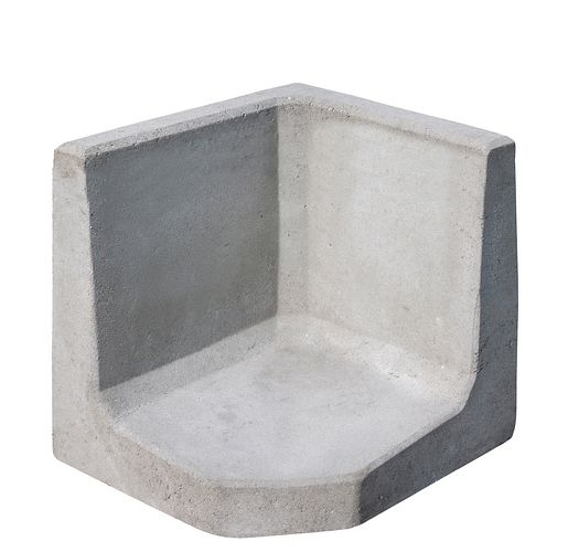 Diephaus L-Stein- ECKE GRAU 40/50/50/7 CM
