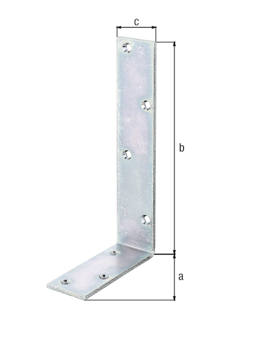 Alberts® Balkenwinkel, galvanisch verzinkt, dickschichtpassiviert, TxHxB 100x200x40 mm 333409