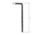 Vorschaubild Alberts® Bodenschieber für Wellengittertore, feuerverzinkt, Gesamthöhe 240 mm, ⌀12 mm 654078