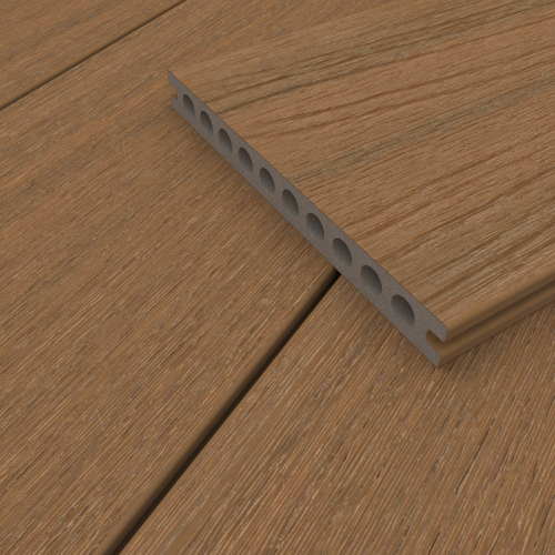 NewTechWood Gigangte WPC-Terrassendiele Hohlkammer Teak  23 x 210 mm