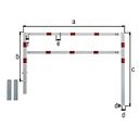 Vorschaubild Alberts® Absperrgitter Moovy fvz.,z.Einb.,B2500mm,Höhe über Boden 1000mm 770259