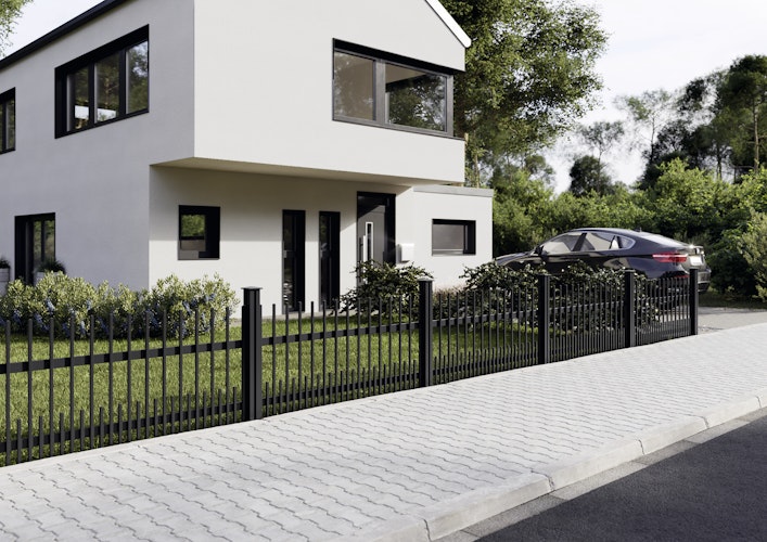 OSMO- ALU-Fence Squadra Vorgartenzaun Einzeltor
