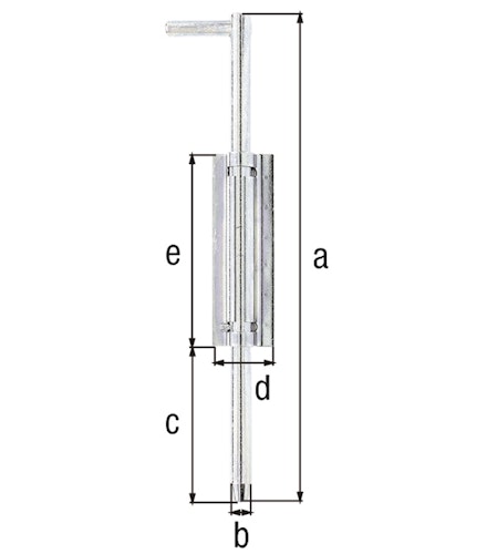 Alberts® Bodenschieber, galvanisch verzinkt, zum Anschweißen  400mm