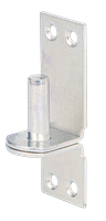 Alberts® Kloben auf Platte, galvanisch verzinkt dickschichtpassiviert.,Dorn ⌀10 mm,Abstand 10 mm,Platte HxB90x30 mm 311155