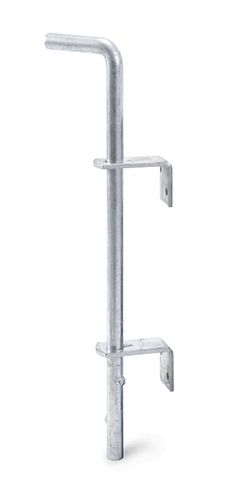 Alberts® Bodenschieber feuerverzinkt Gesamthöhe 400 mm Abstand Bolzen - Tor 40 mm 