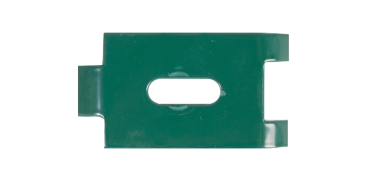 Alberts® Befestigungslasche für Doppelstab-Gittermatten, feuerverzinkt, grün RAL 6005 673406