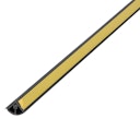 Vorschaubild Alberts® Abschlussleiste,sk.2-tlg.m.Gummilippe,PVC m.ALU-Einl,silber,LxBxH 2600x15x15mm 433727