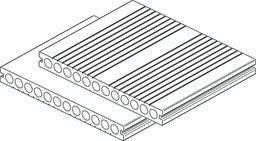 Handmuster OSMO MULTI-DECK Terrassendiele dunkelbraun 25 x 245 mm französisch oder glattZubehörbild