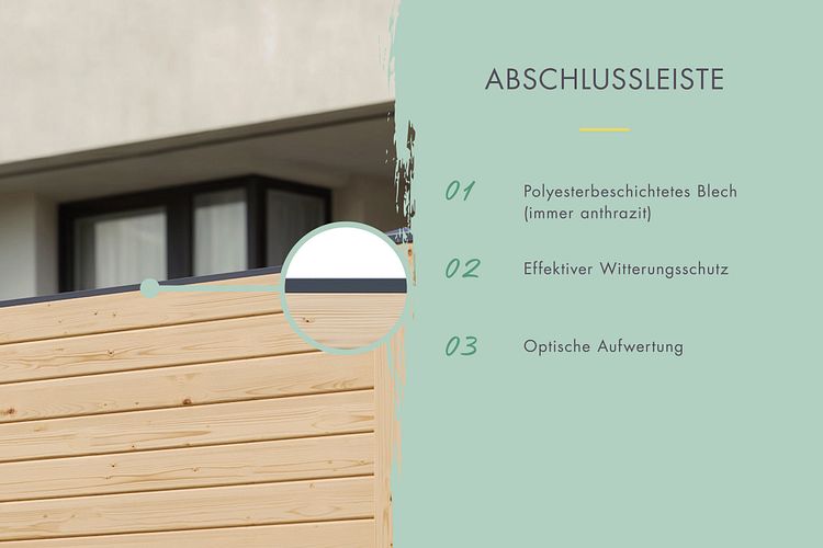 Karibu Sichtschutz-Set Blickdicht