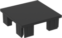 Vorschaubild Fiberdeck Pfostenkappe PVC für Torpfosten 90 x 90 mm
