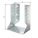 Vorschaubild Alberts® Balkenschuh Typ B verz. 120x160x2,0 mm
