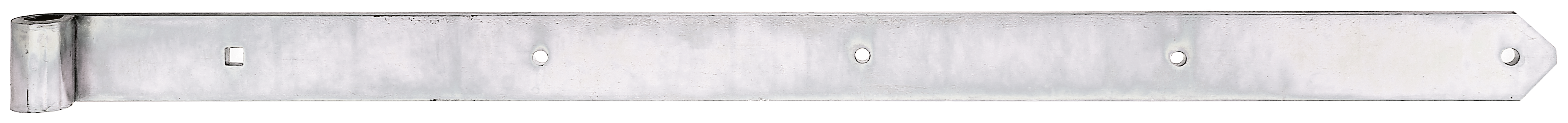 Alberts® Ladenband, gerade, Abschluss abgerundet, galvanisch verzinkt dickschichtpassiviert., LxB982x60 mm, Rolle ⌀20 mm 312398