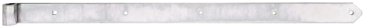 Alberts® Ladenband, gerade, Abschluss abgerundet, galvanisch verzinkt dickschichtpassiviert., LxB982x60 mm, Rolle ⌀20 mm 312398
