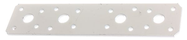 Alberts® Flachverbinder weiß kunststoffbeschichtet  180x40 mm