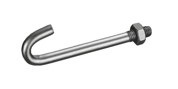 Alberts® Hakenschraube zur Befestigung Doppelstab-Gittermatten,fvz,M8x90,f.PF⌀60/60x40mm 672515