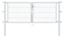 Vorschaubild Alberts® Doppeltor Flexo,fvz.anthr.Kst.b.RAL 7016,lichte BxH3500x1000,PF80x80/1700mm 648596