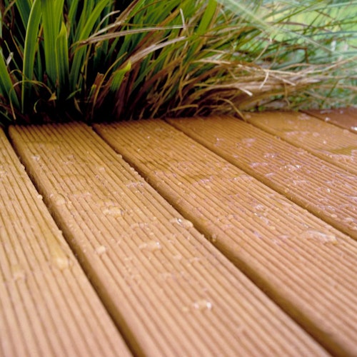 OSMO Terrassendiele Bangkirai genutet/geriffelt Premium, KD- 25x145mm