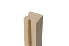 Karibu Sichtschutzzaun Eckpfosten 90 x 90 x 1900 mm Nordische FichteZubehörbild