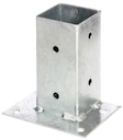 Vorschaubild Alberts® Aufschraubhülse für Geraden 150mm für verschiedene Pfostenstärken