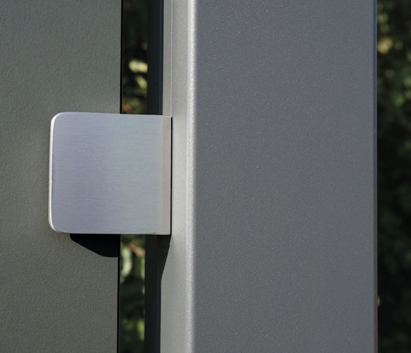 aMbooo Zaunsystem Acapulco HPL Element, 1200 x 1830 x 6 mm, Anthrazit, für Alu Pfosten Acapulco