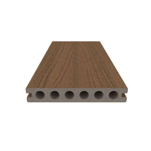 NewTechWood Deluxe WPC-Terrassendiele Hohlkammer Teak  23 x 138 mm