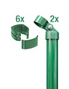 Vorschaubild Alberts® Zauneck-Set f. Schweißgitter, grün kstb.,zE,f.Höhe 810 mm 602208