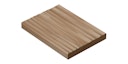 Vorschaubild Handmuster OSMO Terrassendiele Thermoholz Esche - geschroppt für SenoFix